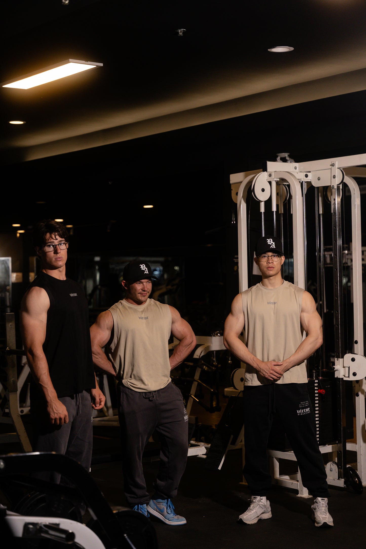 Virtue Athletics Reflective Cut Off Tank - Black